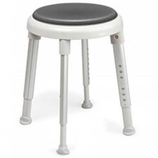 Etac easy shower stool Grey with swivel pad